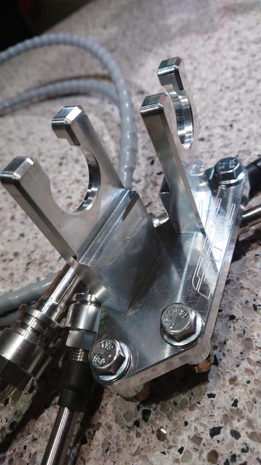 Shift Cable Cleaner FFC RSX Race Spec Shift Cables with Bespoke H/F Bracket - FatFour Customs
